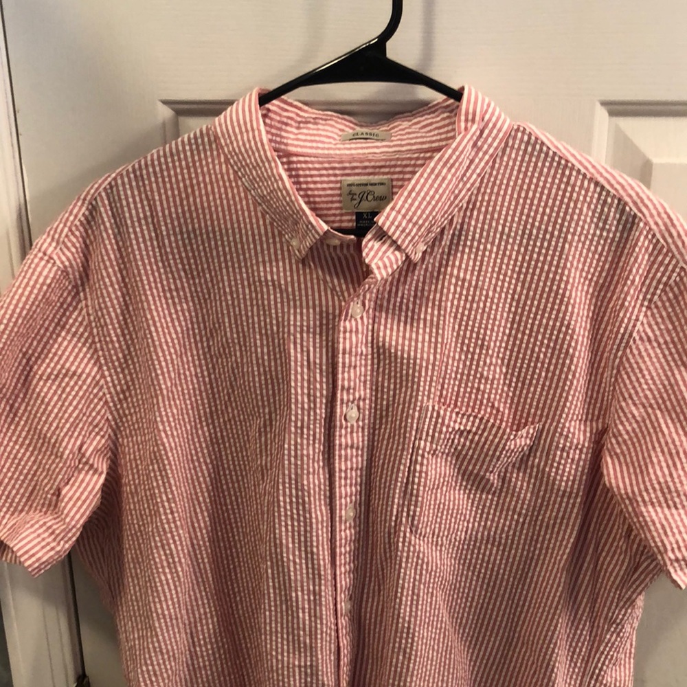 J Crew Seersucker Shirt